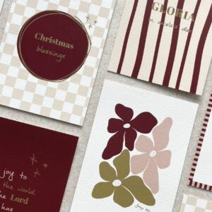 Kerstkaarten met goudfolie