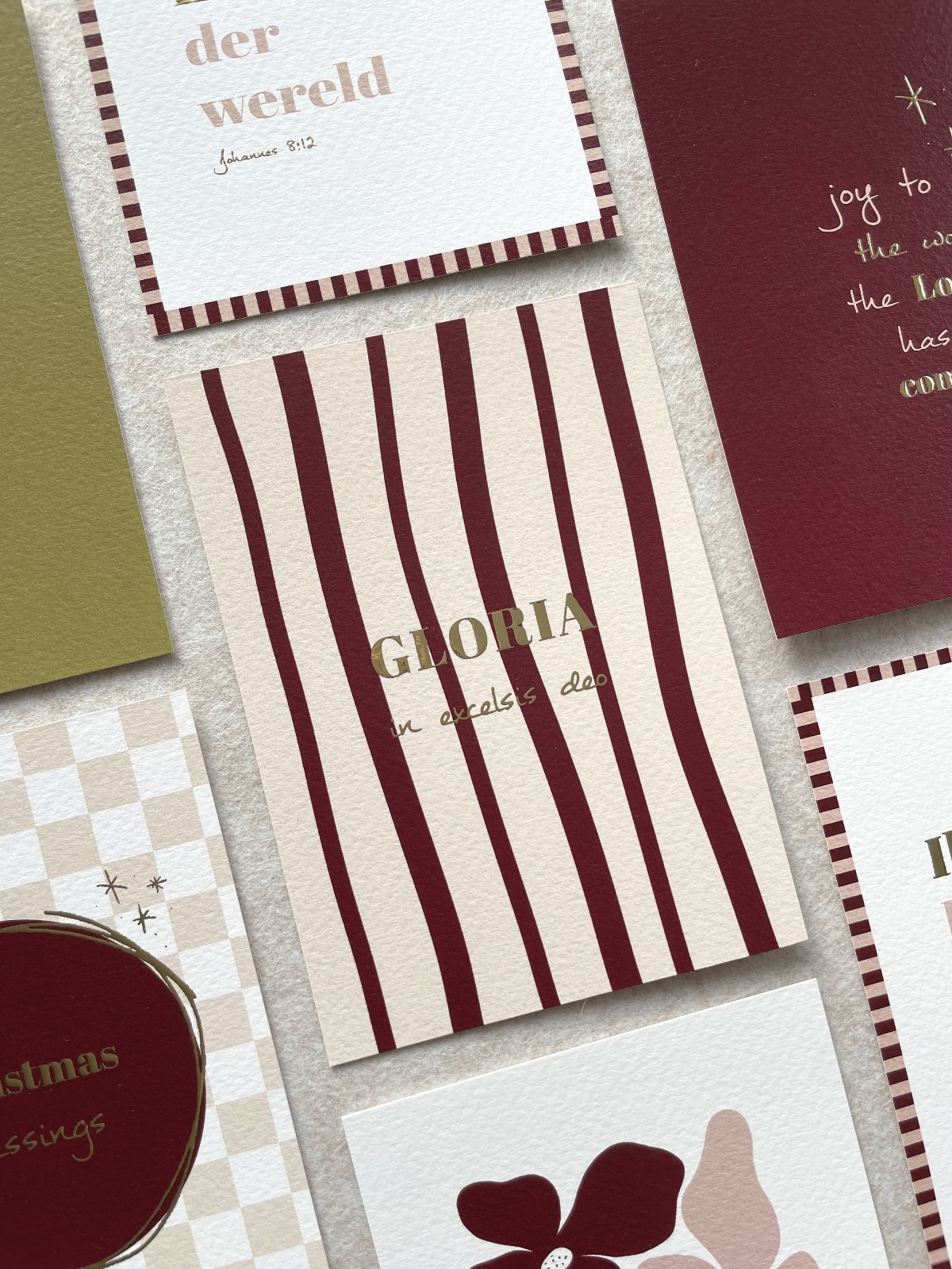 Kerstkaarten met goudfolie - Afbeelding 4