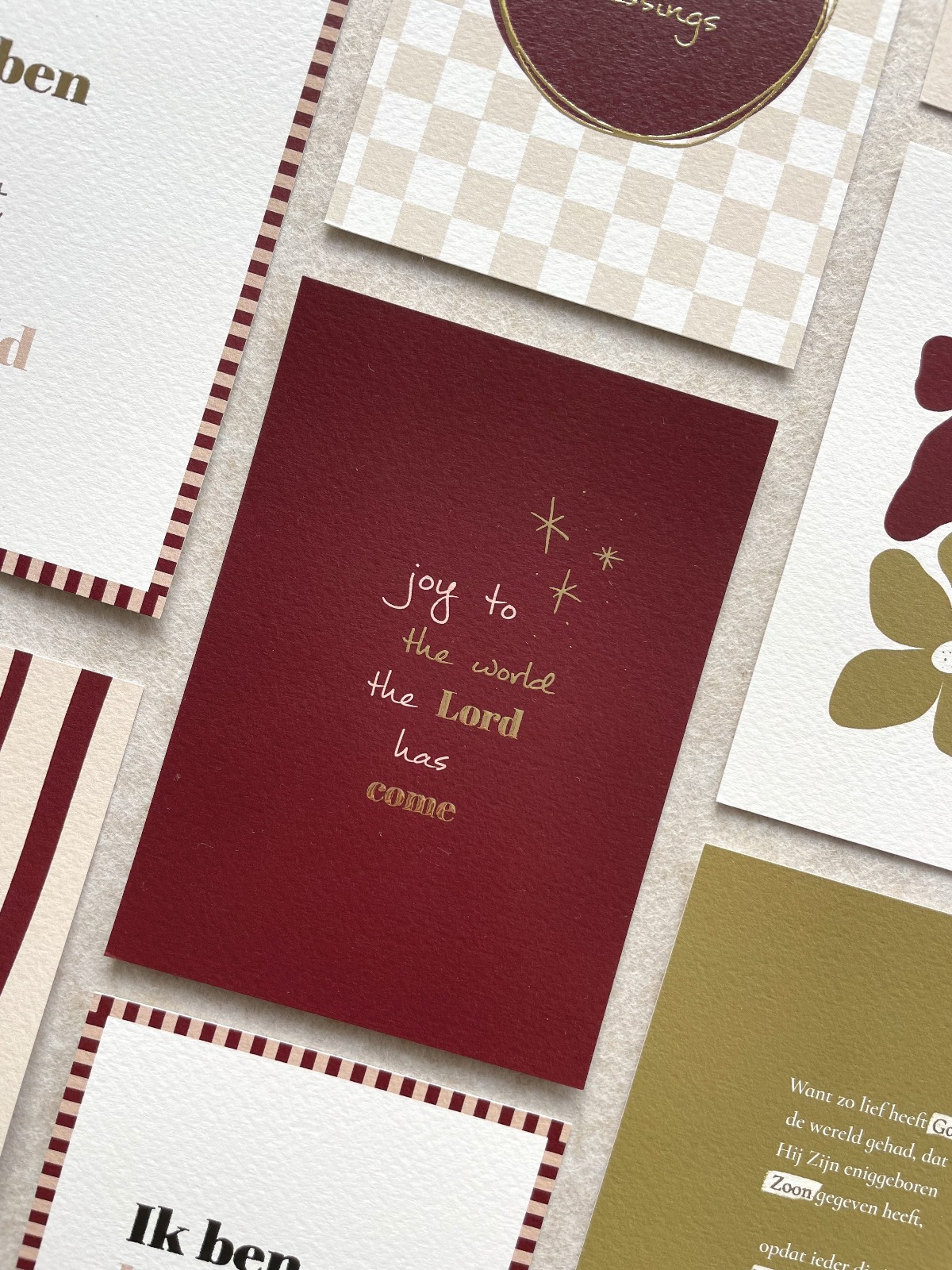 Kerstkaarten met goudfolie - Afbeelding 6