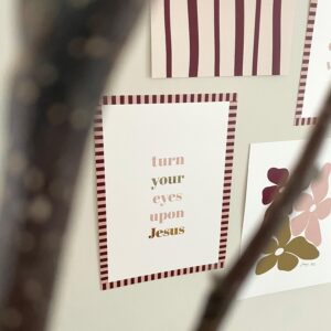 Poster Turn Your Eyes Upon Jesus