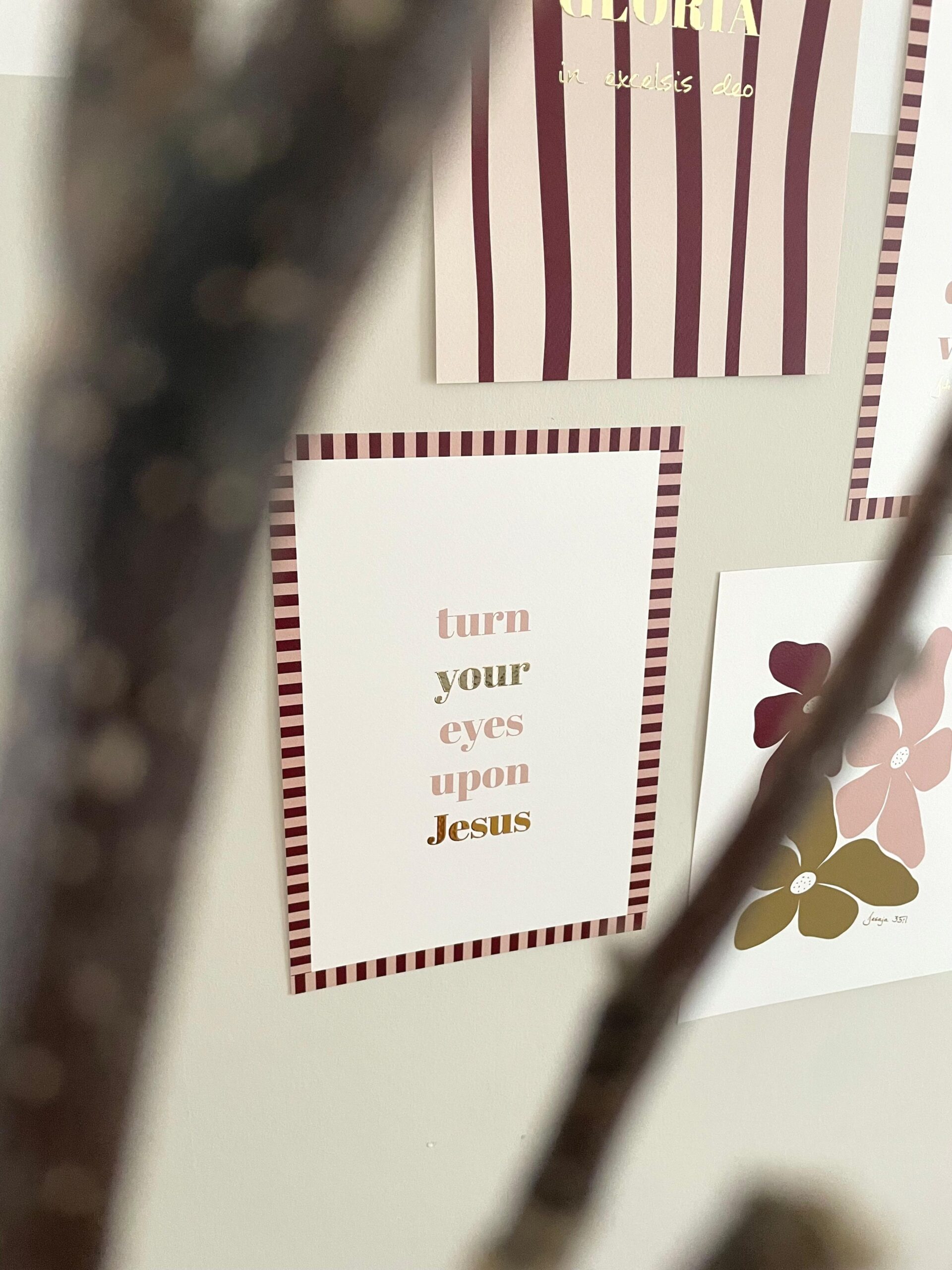 Poster Turn Your Eyes Upon Jesus